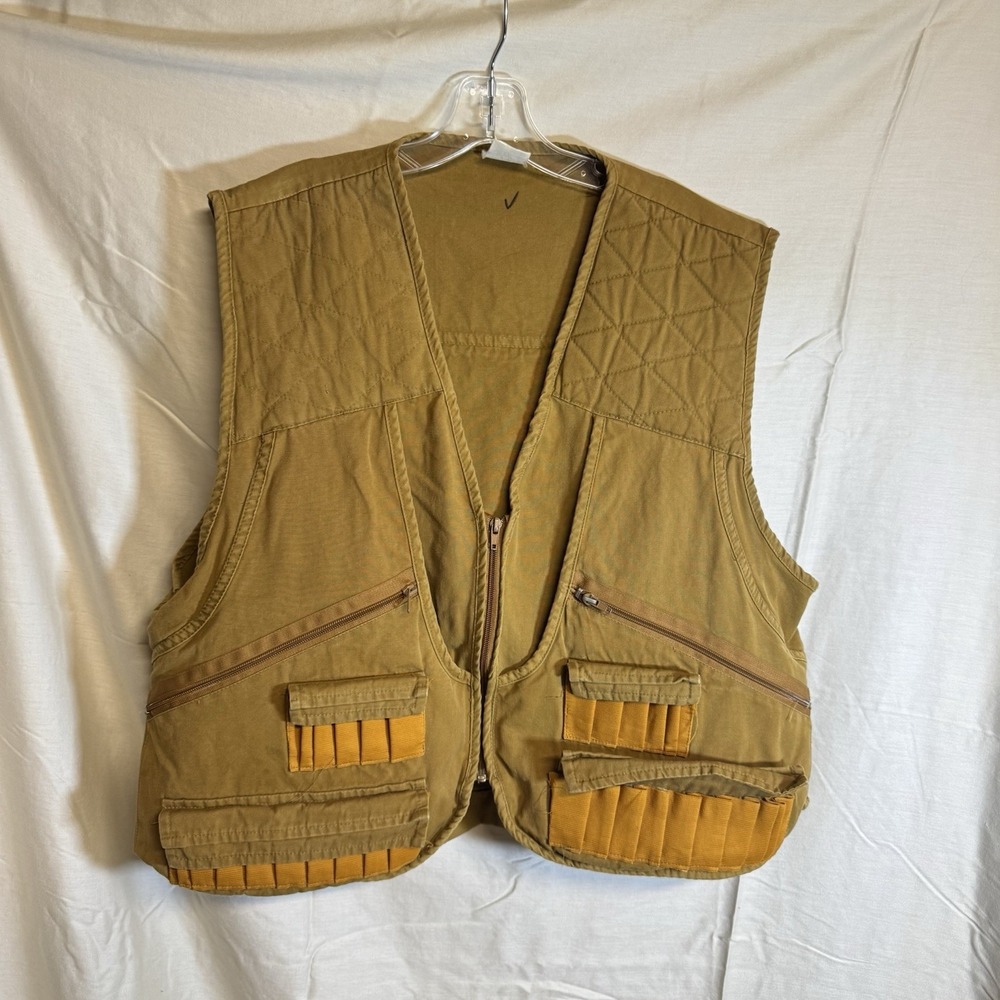 Vintage GAMEHIDE Men's Size XL Chukkar Hunting Vest Multi Pockets Shell Loops